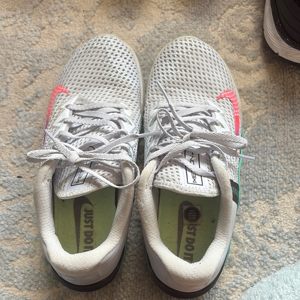 Nike White and Pink Athletic Shoes
